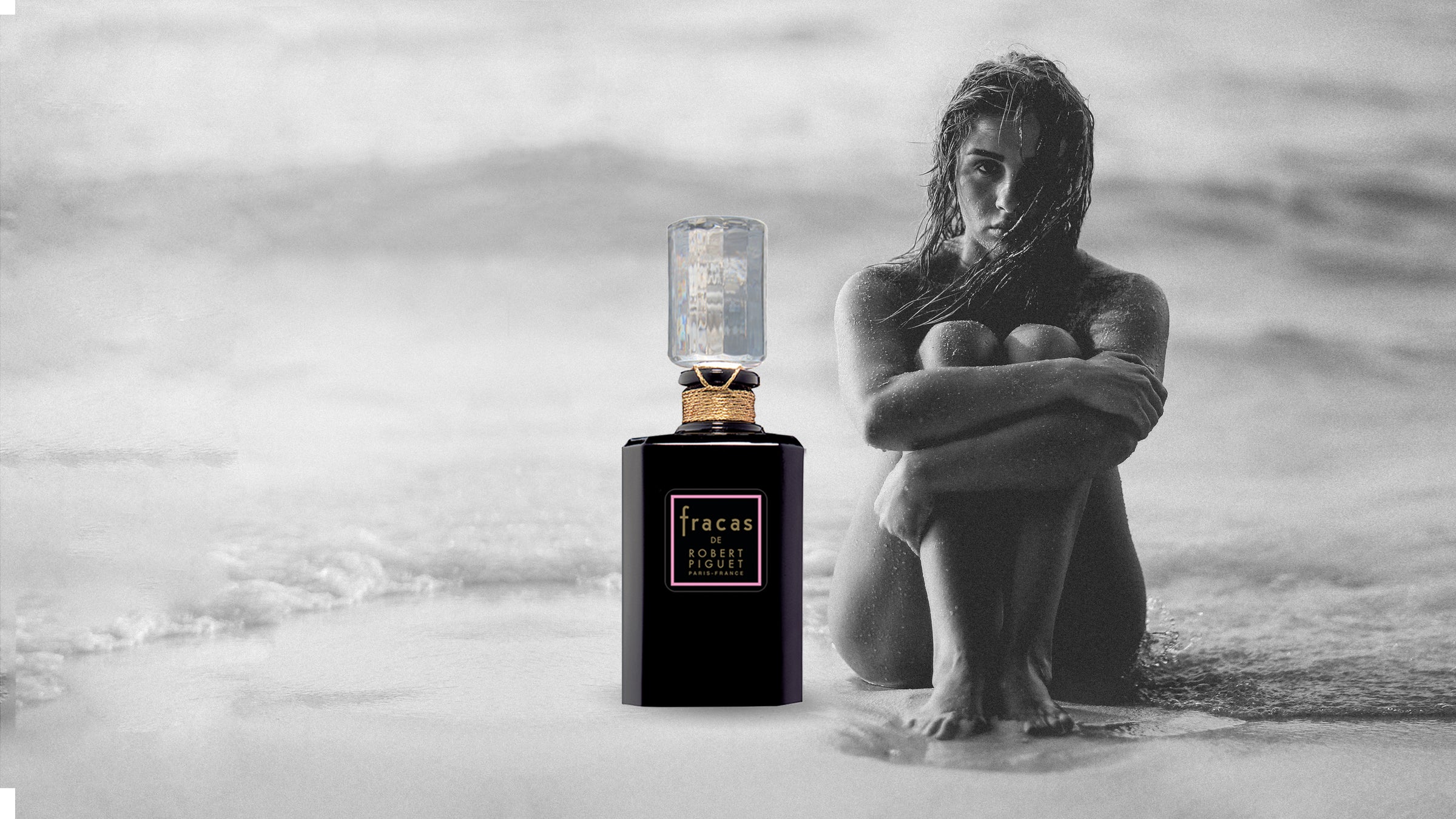 fragrance bottles on Robert Piguet atelier background